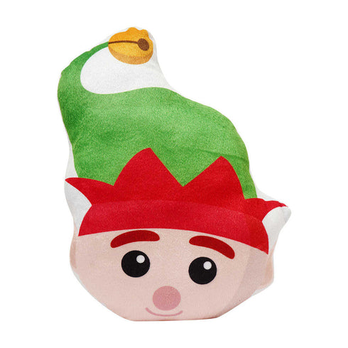 Stuffed Christmas Elf Printed Pillow - Uncommongifts.in